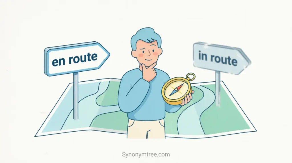 Why Do People Mix Up In Route or En Route?