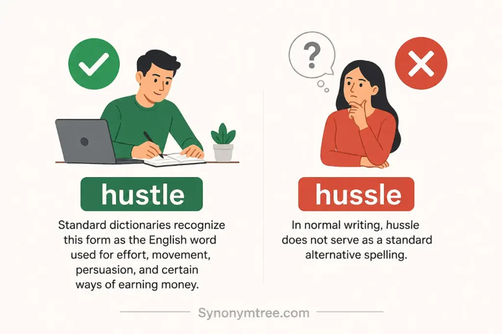 Why Hustle Is the Correct Spelling